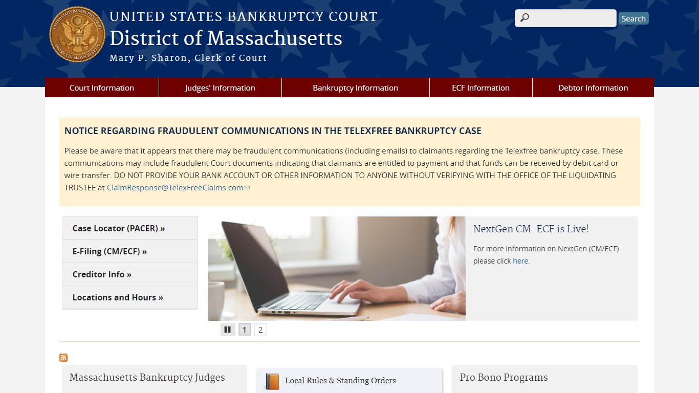 District of Massachusetts | United States Bankruptcy Court